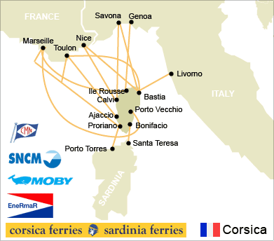 Freight to Corsica