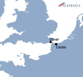 Sea France Freight Map